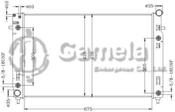 6132062NA - Radiator for GMC COMMODORE AT