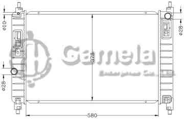 6132063NA - Radiator for GMC CHEVROLET SAIL 1.2L '2011 MT OEM: 9024142