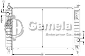 6132064NA - Radiator for GMC CHEVROLET SAIL 1.4L '2011 MT OEM: 9023175