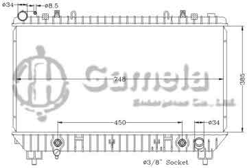 6132079NA - Radiator for GMC CHEVROLET CAMARO '10-12 AT DPI: 13141