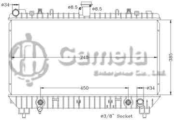 6132081NA - Radiator for GMC CHEVROLET CAMARO '10-12 AT DPI: 13142