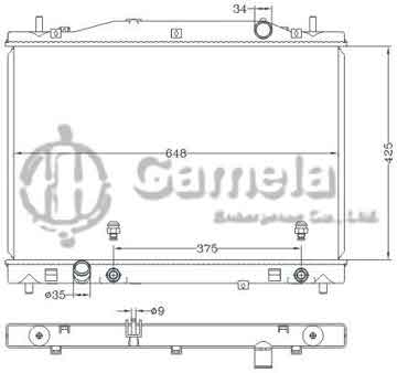 6132089NA - Radiator for GMC CADILLAC CTS 2.8L V6 ' 04 - 07 AT DPI: 2731