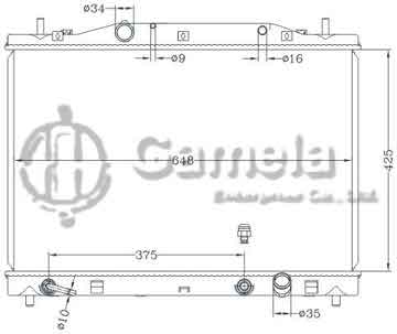 6132091NA - Radiator for GMC CADILLAC CTS 3.2L V6 ' 03 - 04 AT DPI: 2565