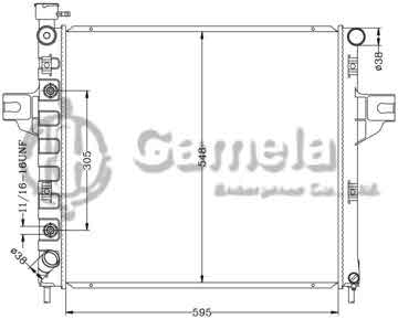 6133015N - Radiator for CHRYSLER GRAND CHEROKEE '99-02 AT OEM: 52079428AC DPI: 2262