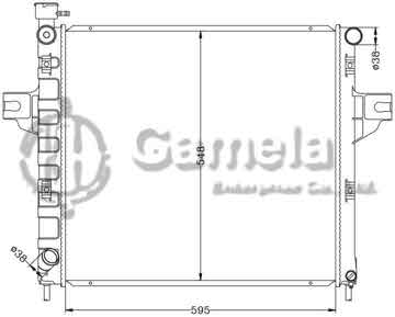 6133016N - Radiator for CHRYSLER GRAND CHEROKEE '99-02 MT