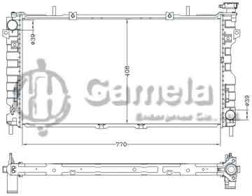 6133042NA - Radiator for CHRYSLER VOYAGER '01- MT OEM: 4677523AA DPI: 2795