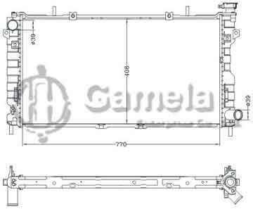 6133044NA - Radiator for CHRYSLER DODGE CARAVAN 2.4L '05-07 MT OEM: 4677523AA DPI: 2770