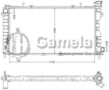 6133045NA - Radiator for CHRYSLER VOYAGER '01-04 MT DPI: 2312