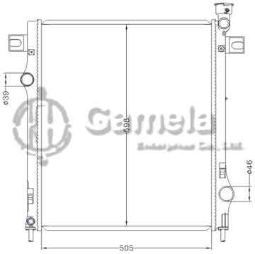 6133053NA - Radiator for CHRYSLER DODGE NITRO DETONATOR V6 '07- VIT OEM: 68003973AA/AB DPI: 2971