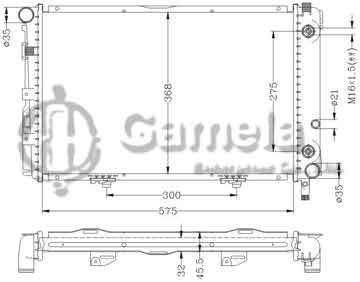 6140013N - Radiator for BENZ W201/190E '82-93 AT