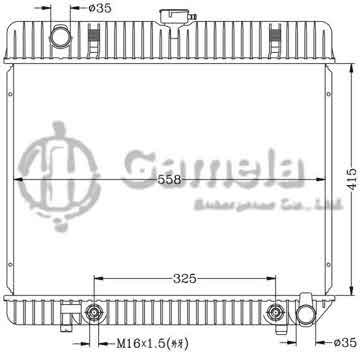 6140019N - Radiator for BENZ W123/W126 280S '76-85 AT OEM: 123 501 3301