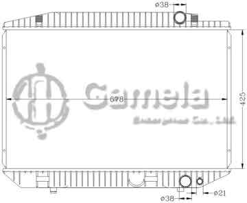 6140026N - Radiator for BENZ W126/560SE '79- MT