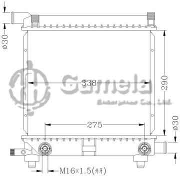 6140027N - Radiator for BENZ W124/200E '84-90 AT OEM: 201 500 3803/4603