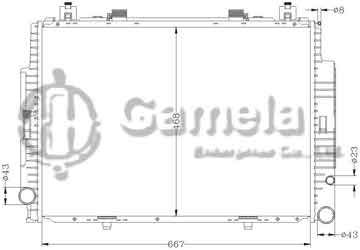 6140038N - Radiator for BENZ W140/S600 '90-00 MT