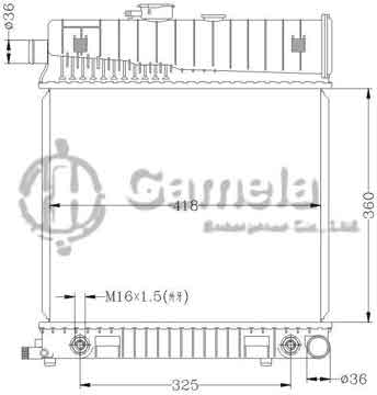 6140042N - Radiator for BENZ W202/C180/C200/C230 '93-00 AT BENZ W210/E200/E230 '95- AT OEM: 202 500 2603/5803/5903/6103 DPI: 2286