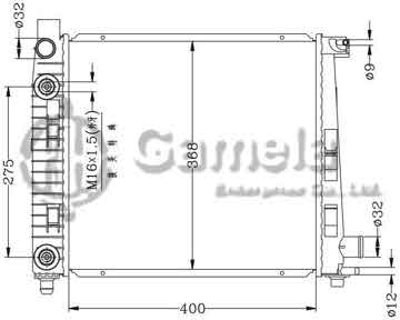 6140043AN - Radiator for BENZ W168/A140/A160 '97-00 AT