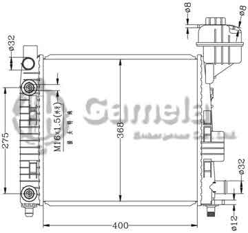 6140045AN - Radiator for BENZ W168/A140/A160 '97-00 AT