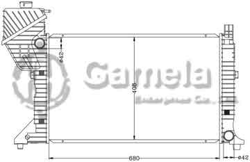 6140052N - Radiator for BENZ SPRINTER '95-00 MT OEM: 901 500 2400/2800/3300