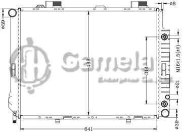 6140057N - Radiator for BENZ W210/E200/E280/E320 '95-00 AT OEM: 210 500 0803/2703/2803 210 500 2903/3003/7103 DPI: 2290