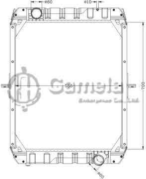 6140063N - Radiator for BENZ TRUCK MT OEM: 420 661 36KZ