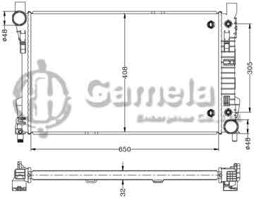 6140072N - Radiator for BENZ C230/C240/C320 '00-04 AT OEM: 203 500 0303/0503/0603/1003 203 500 1103/2503/3403/3903 DPI: 2337