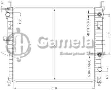 6140080N - Radiator for BENZ W163/ML320/350/500 '98- AT