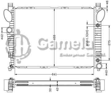 6140101N - Radiator for BENZ W220/S500 '98- AT