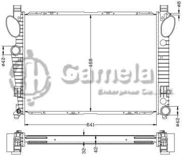 6140102N - Radiator for BENZ W220/S500 '98- MT