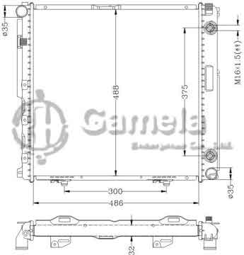 6140105N - Radiator for BENZ W124/200E '88-91 AT OEM: 124 500 0203/8703