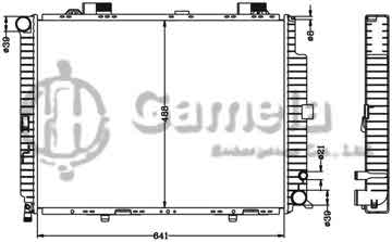 6140114N - Radiator for BENZ E-CLASS W210/E300TD '95- MT