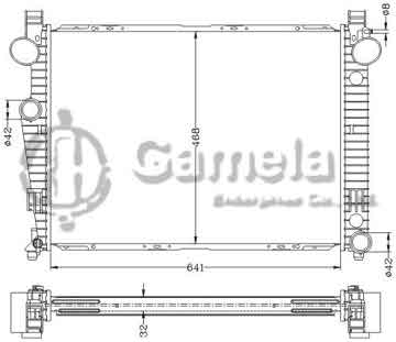 6140119NA - Radiator for BENZ W220/S280/S320 '97-99 MT BENZ W220/S430/S500 '97-99 MT