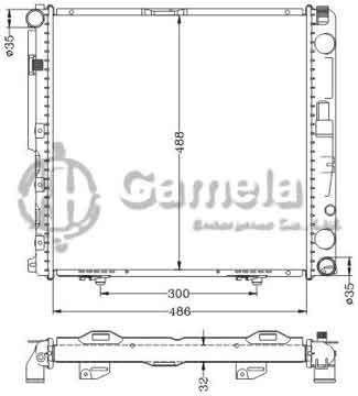 6140122NA - Radiator for BENZ E-CLASS W124 E200 '84- MT