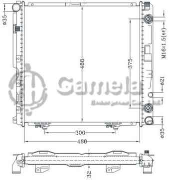 6140129NA - Radiator for Mercedes E-CLASS W124 E200 '84- AT