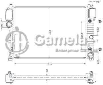 6140133NA - Radiator for Mercedes S-CLASS W211 '05- AT Mercedes CL-CLASS W216 '05- AT OEM: 221 500 2603/0003/0203