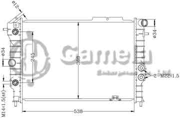 6142003AN - Radiator for OPEL VECTRA '88- AT