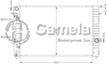 6142014AN - Radiator for OPEL OMEGA B 2.0/2.2i '94- MT