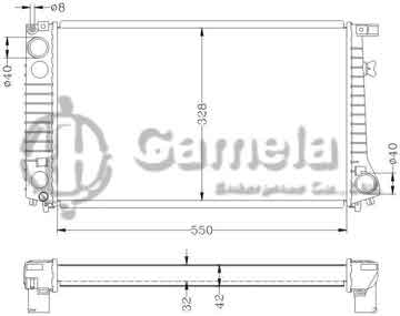 6144026N - Radiator for BMW 530/535/730/735i '85-94 MT OEM: 1712007