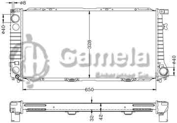 6144032N - Radiator for BMW 520/525/530/730/740d '98-00 MT