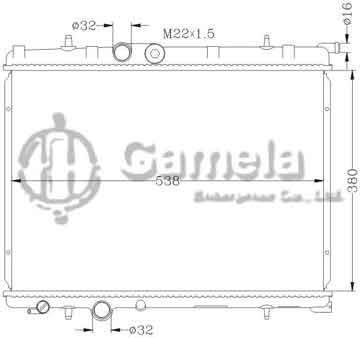 6150003N - Radiator for PEUGEOT 206 MT