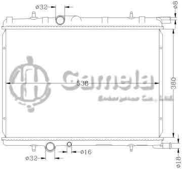 6150008N - Radiator for PEUGEOT 307 MT