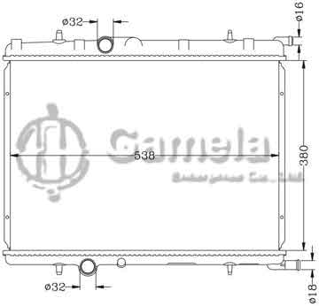 6150010N - Radiator for PEUGEOT 307 MT