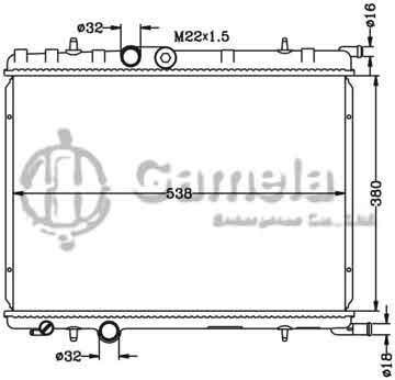 6150015N - Radiator for PEUGEOT 206 '01- MT