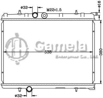 6150018N - Radiator for PEUGEOT 206 '01- MT