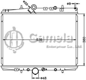 6150023N - Radiator for PEUGEOT 607 '00- MT CITROEN C5 '00- MT OEM: 1330.78/1331.KV