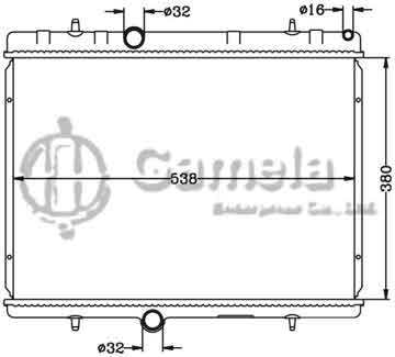 6150026N - Radiator for PEUGEOT 407 '04- MT CITROEN C5 '04- MT OEM: 1330.J9/1330.V3