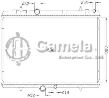 6150031NA - Radiator for PEUGEOT 307 '00- MT CITROEN C4 '04- MT OEM: 1333.22/1330.A2/1330.E0