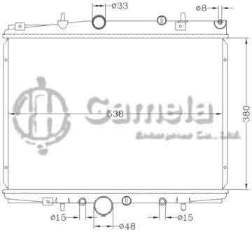 6150032NA - Radiator for PEUGEOT 406 '99- MT OEM: 1330.77/1330.KR/1330.R0