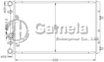 6152021NA - Radiator for VOLKSWAGEN SEAT CORDOBA '02- MT OEM: 6Q0.121.253 L/Q/R/M 6QE.121.253A