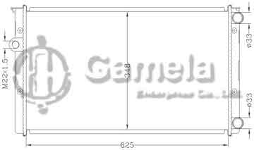 6152023NA - Radiator for VOLKSWAGEN GOLF III '91- MT OEM: 1H0.121.253 BA/BD