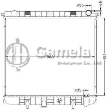 6154001NA - Radiator for LAND ROVER RANGE ROVER 4.0/4.6i V8 '98 - MT OEM: PCC106850 / PCC108080